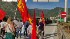 Blockade gegen NATO-Konvoi durch KKE-Mitglieder